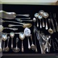 S05. Sterling silver serving utensils. 